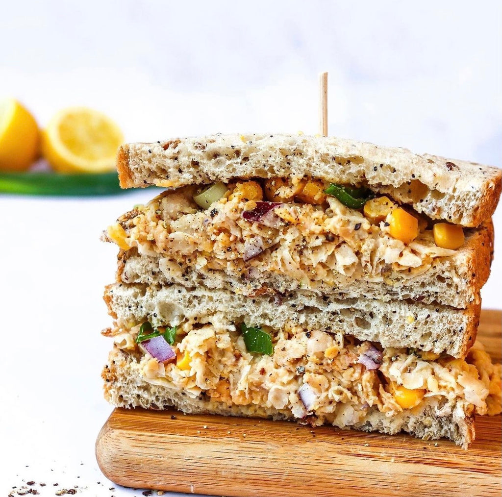 Chickpea ‘Tuna’ Mayo and Sweetcorn Sandwich