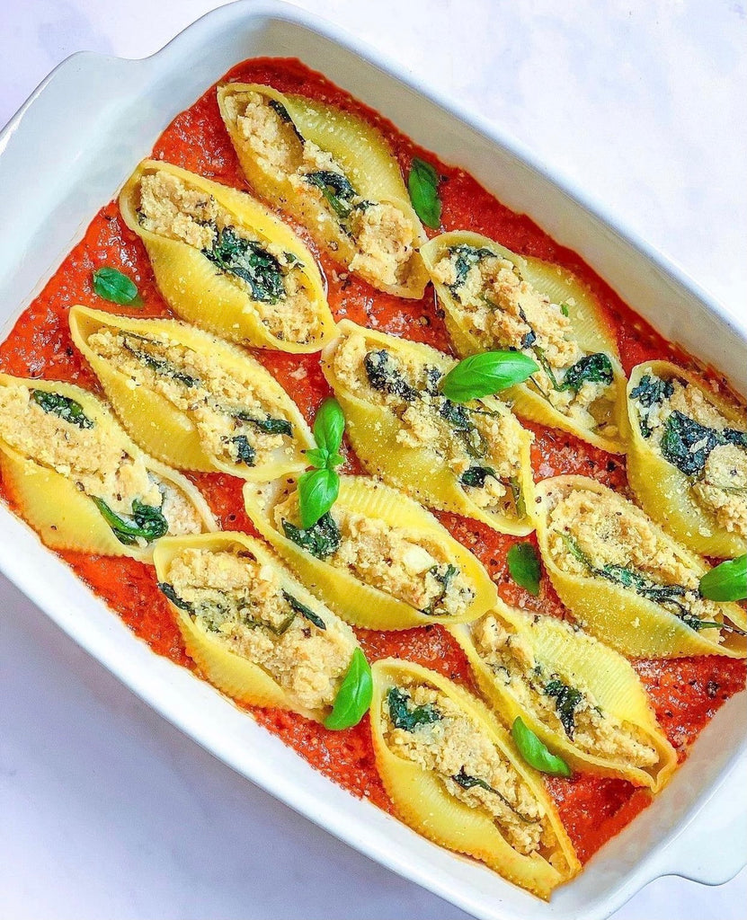 Ricotta and Spinach Stuffed Pasta Shells